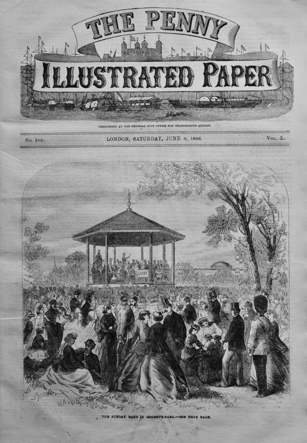 The Penny Illustrated Paper, June 9th, 1866.