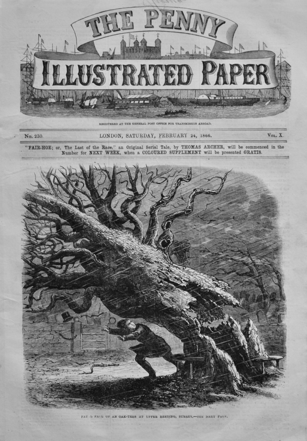 The Penny Illustrated Paper.  February 24th, 1866.