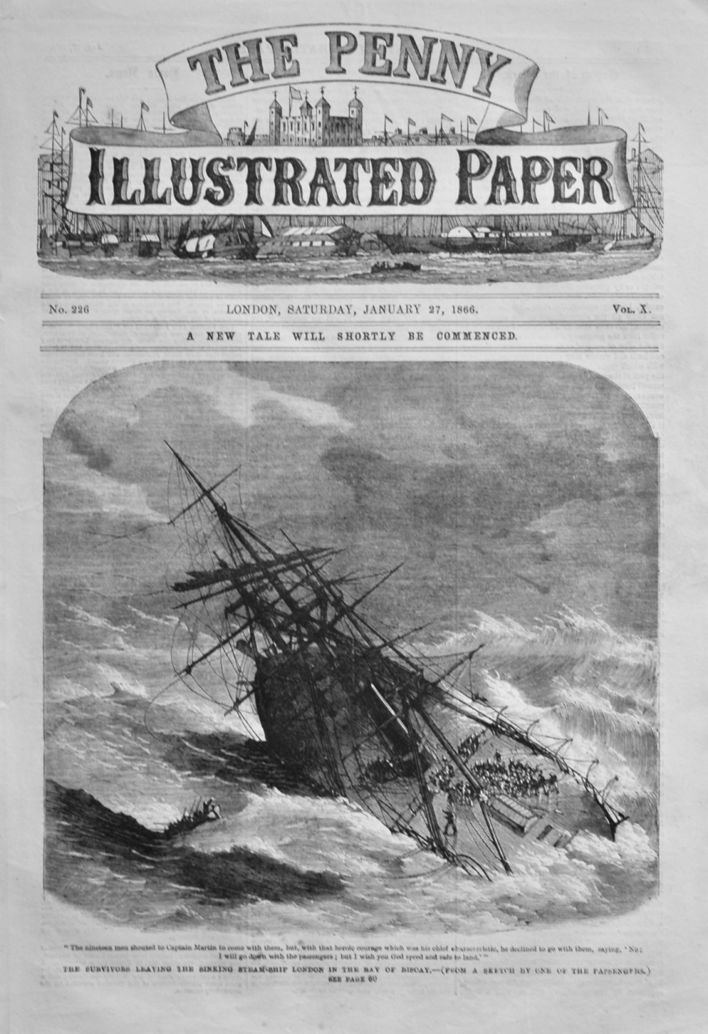 The Penny Illustrated Paper. January 27th, 1866.