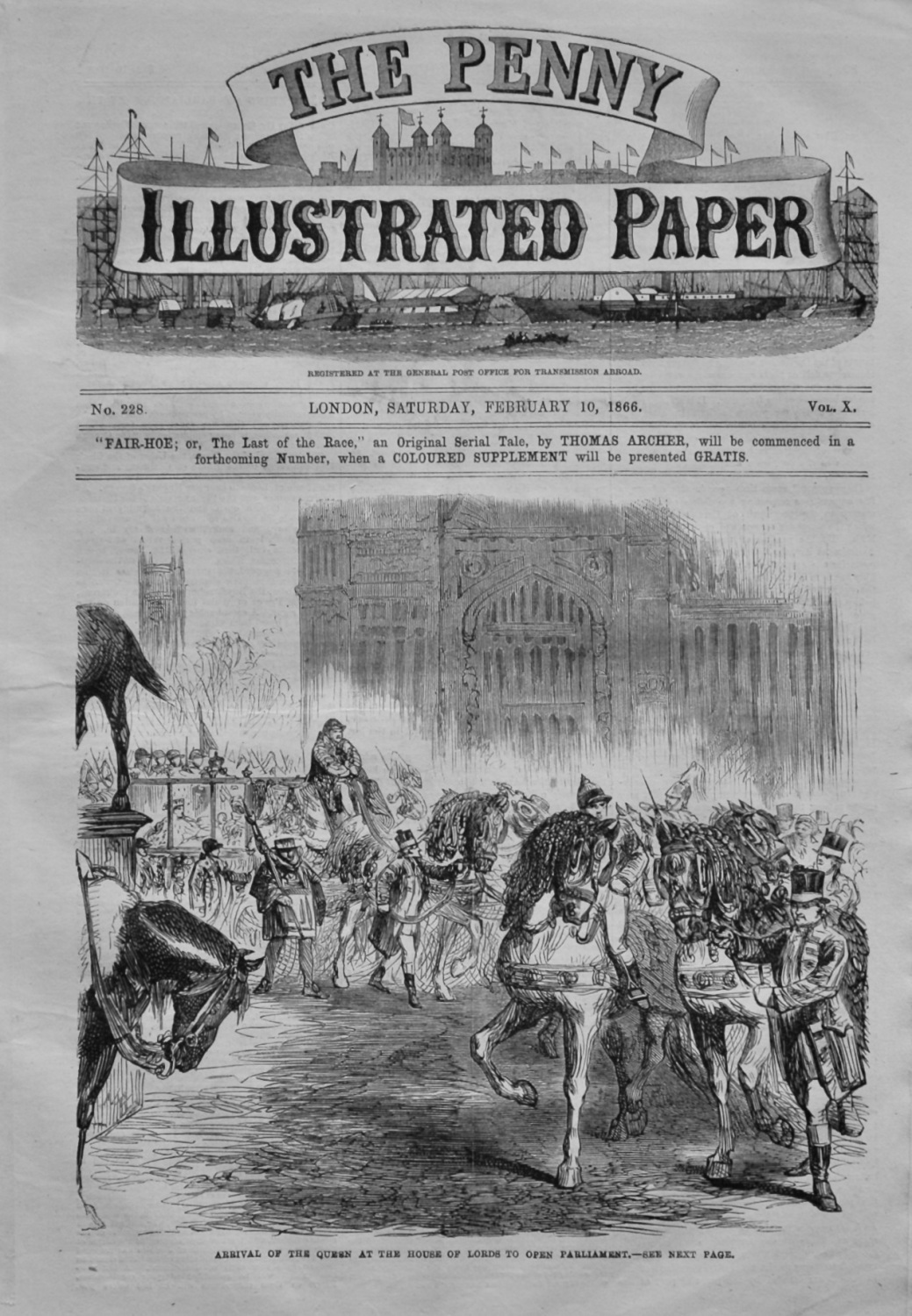 The Penny Illustrated Paper. February 10th, 1866.