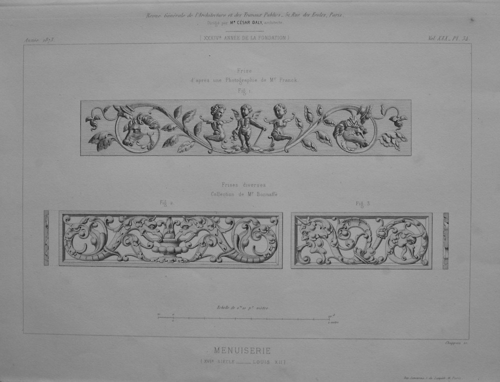 Menuiserie. (XV1e  Siècle___Louis XII).   1873.