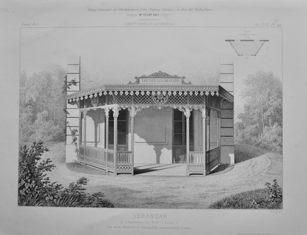 Verandah. a Charenton-le-Pont  (Seine).  1873.