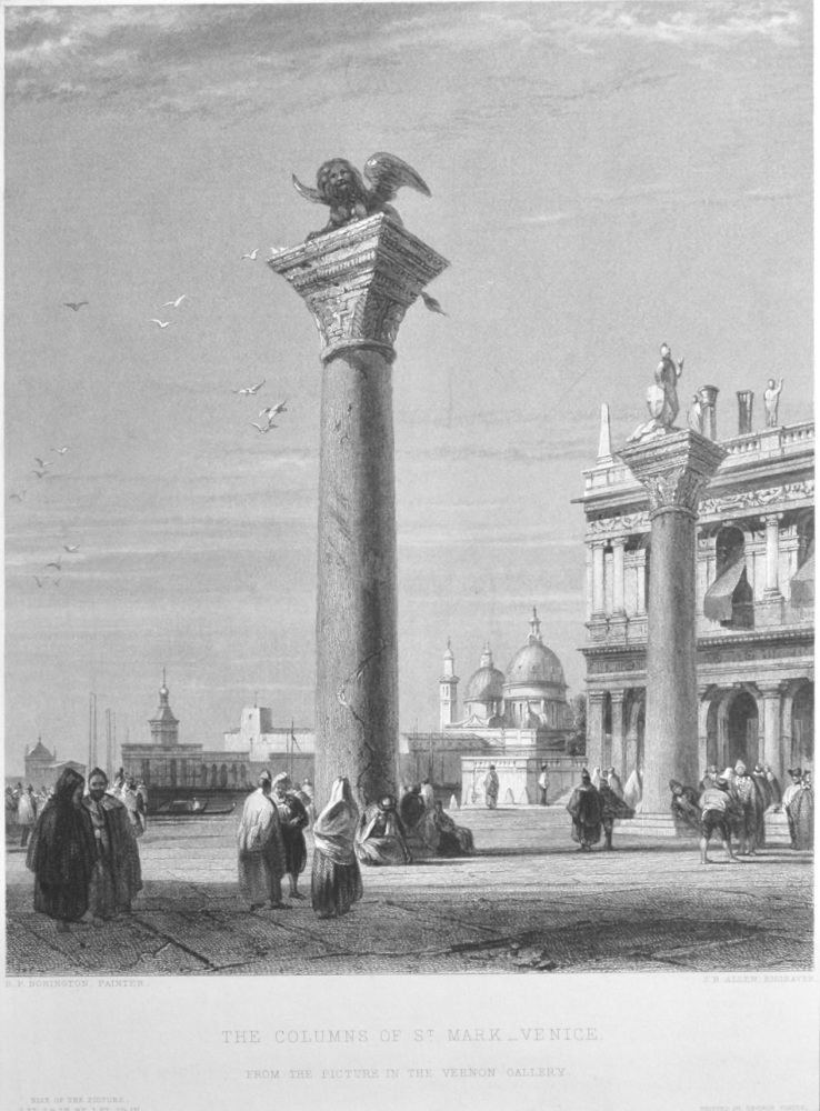 The Columns of St. Mark-Venice.  1851.