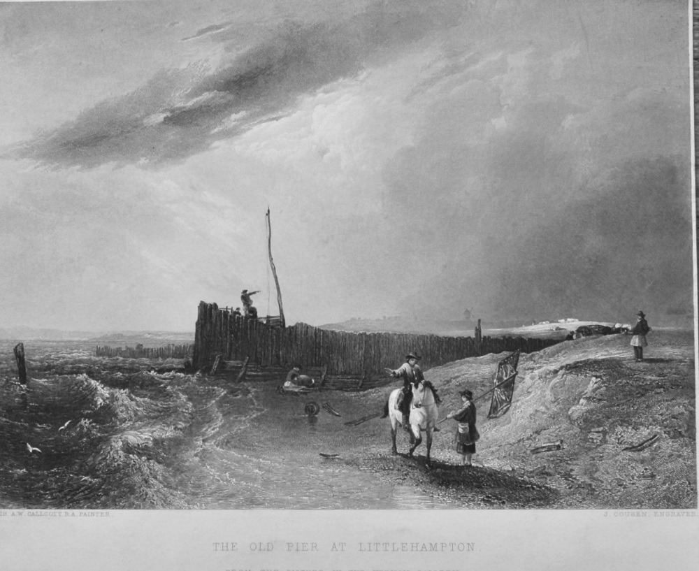 The Old Pier at Littlehampton.  1851.