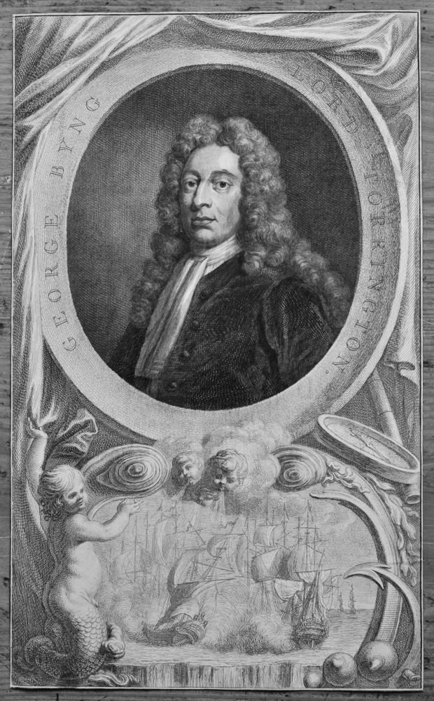George Byng, Lord Torrington. (Copper Portrait Engraving)