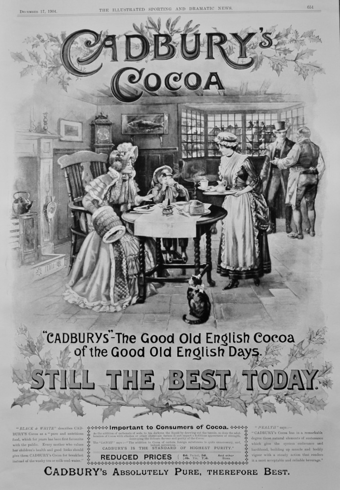 Cadbury's Cocoa.  1904.