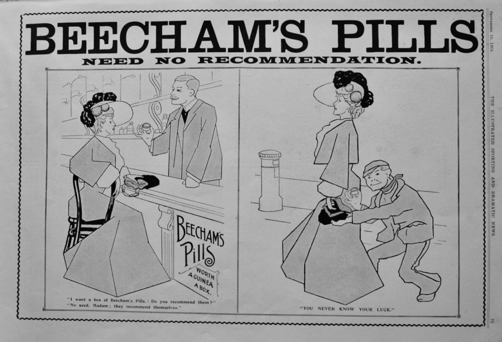 Beechams Pills.  1904.