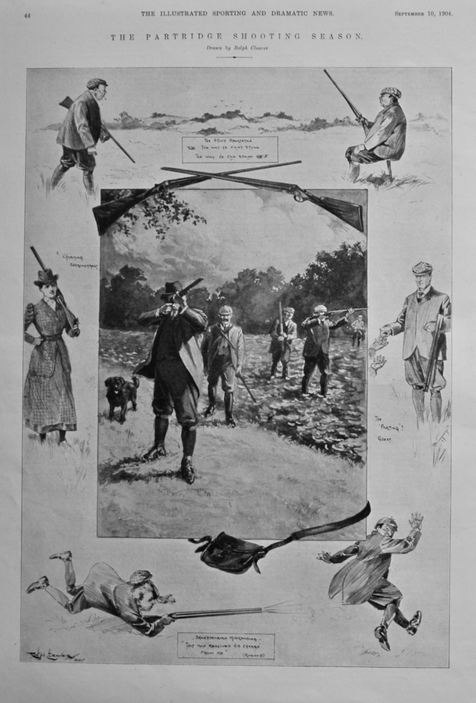 The Partridge Shooting Season.  1904.