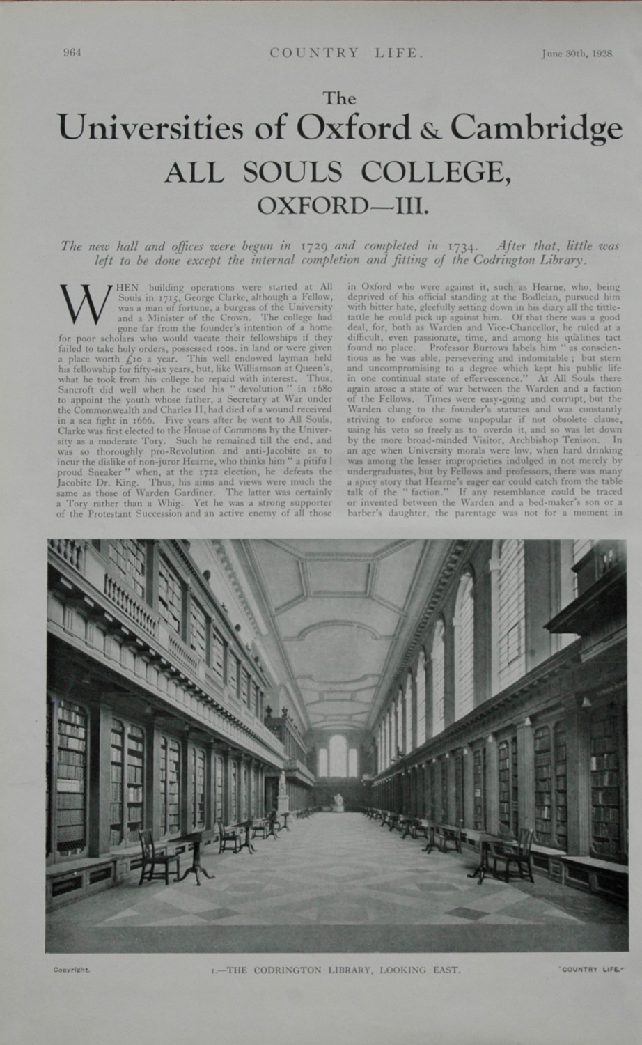 The Colleges of Oxford & Cambridge, 1928