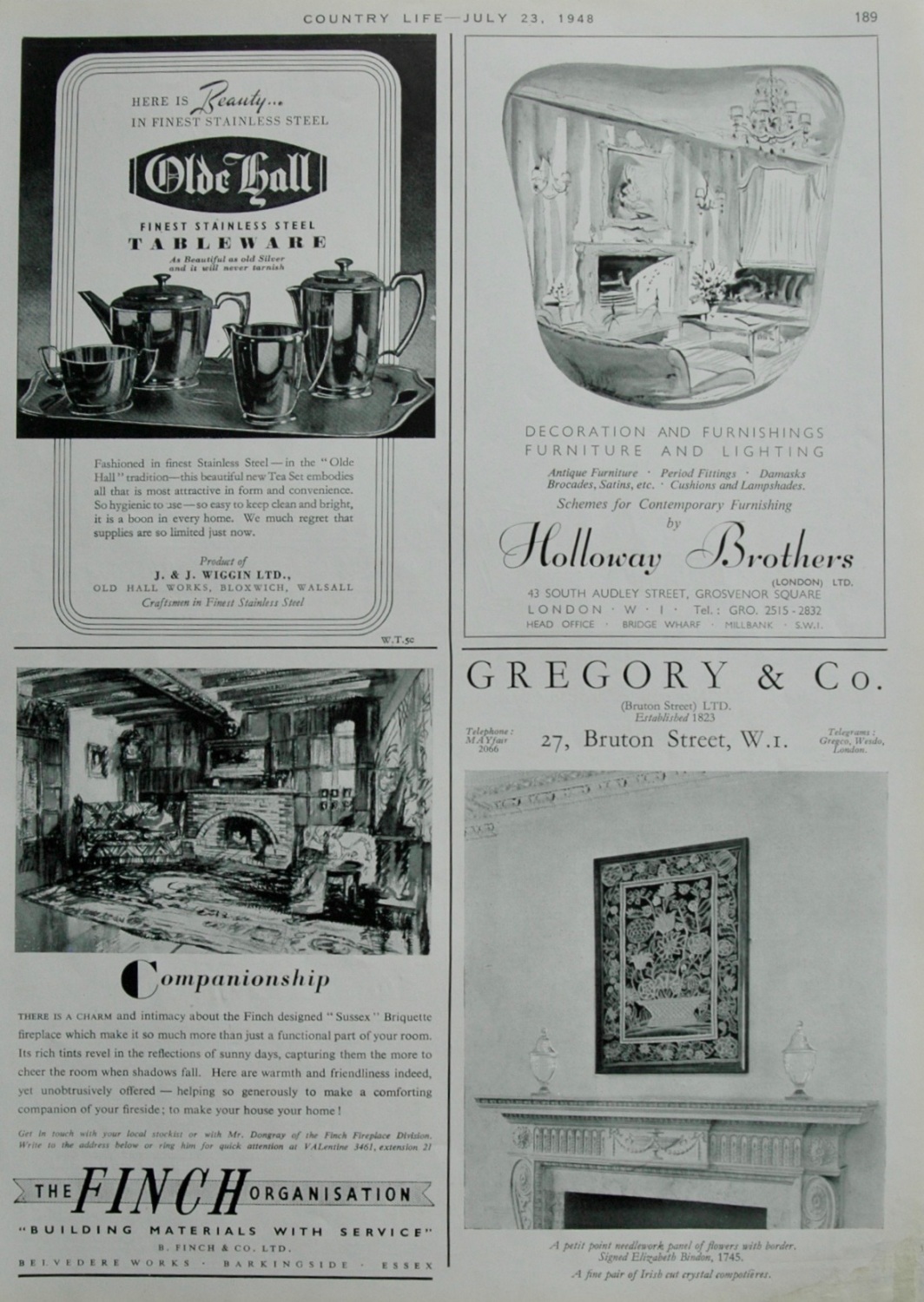 Holloway Brothers and other adverts