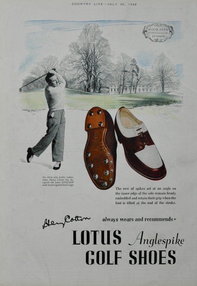 Lotus Golf Shoes Advert