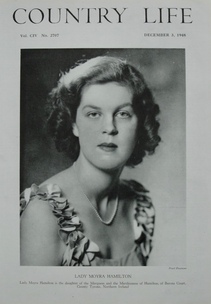 Lady Moyra Hamilton.  (Front Page)  1948.