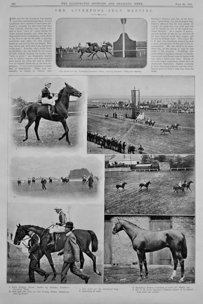 The Liverpool July Meeting. 1904. (Horseracing)
