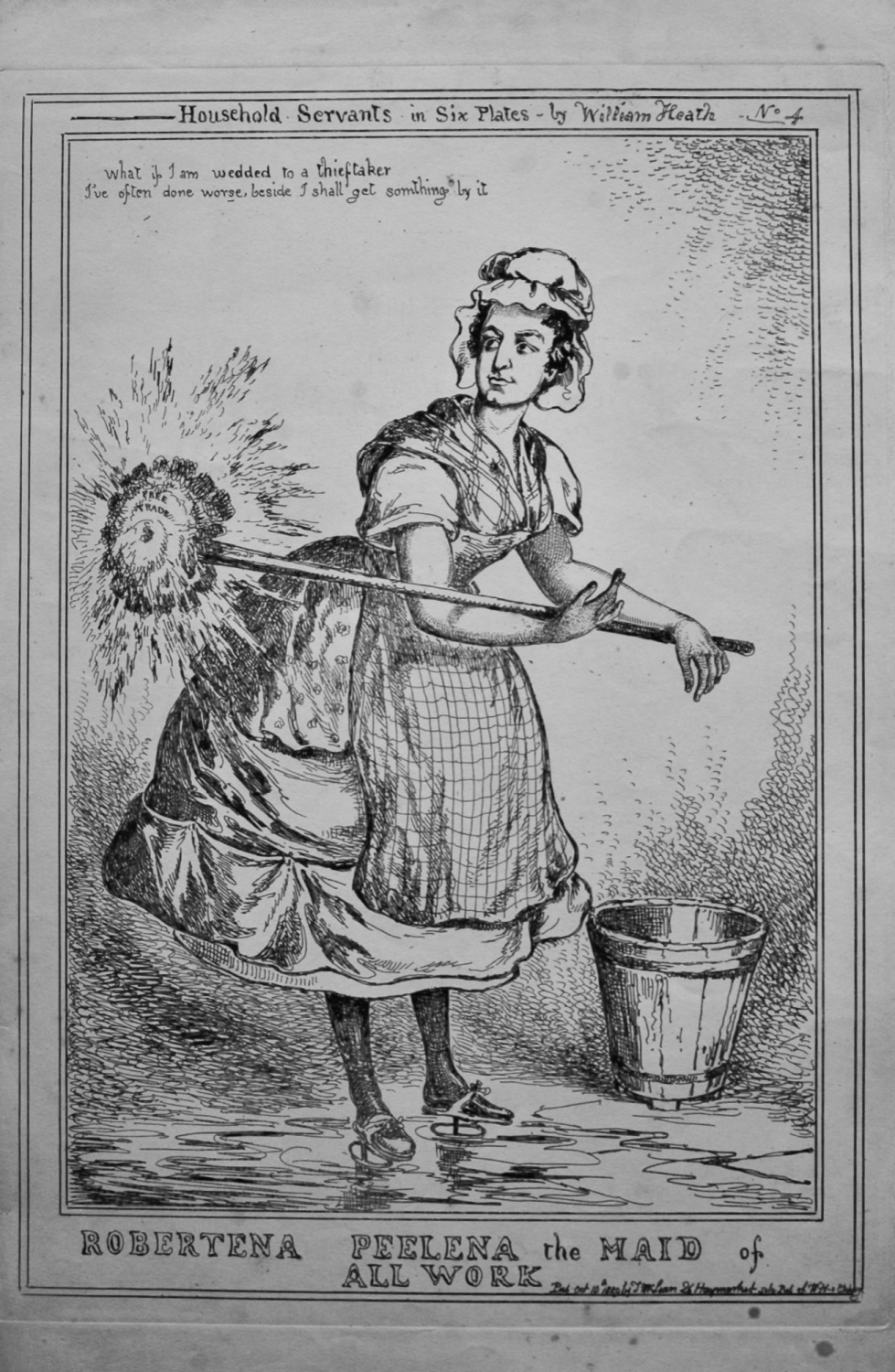 Household Servants  in Six Plates - by William Heath . 