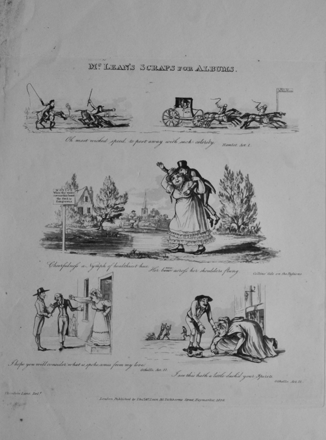 McLean's Scraps for Albums.  (Theodore Lane)  1838c.