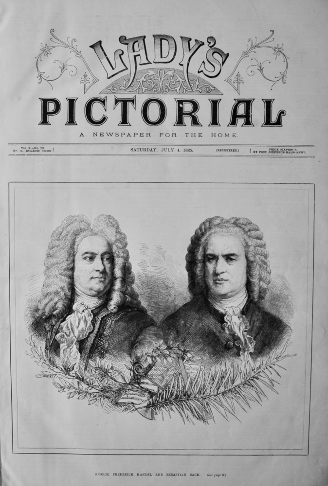 George Frederick Handel and Sebastian Bach.  1885.