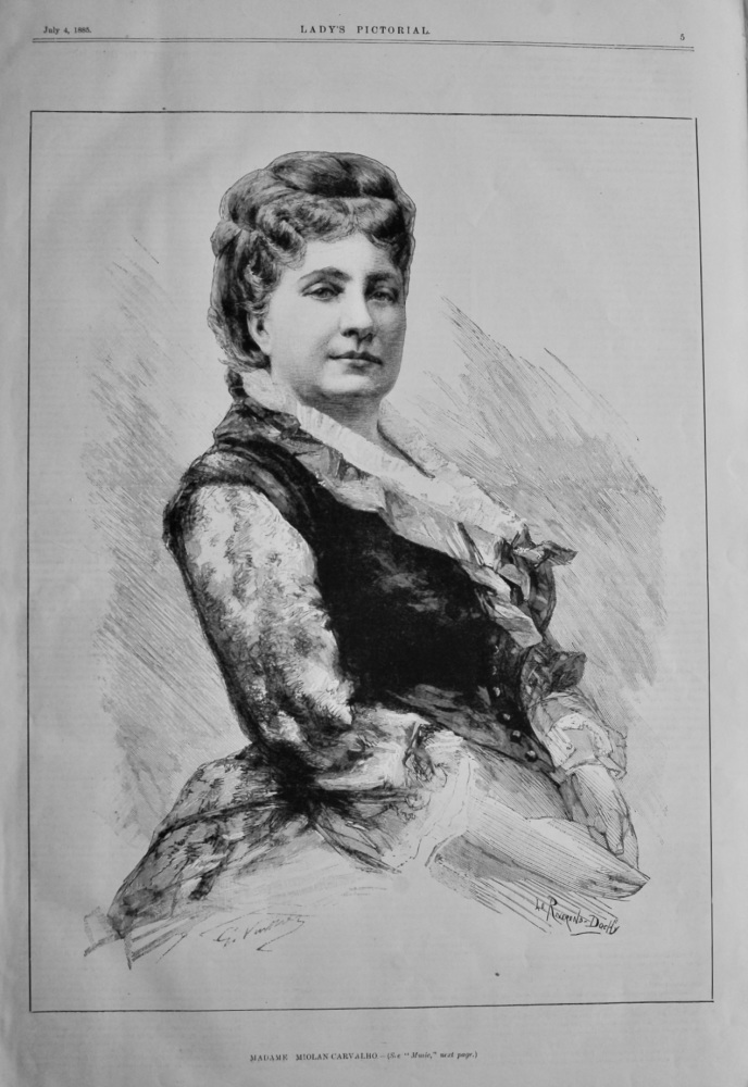 Madame Miolan-Carvalho.  1885.