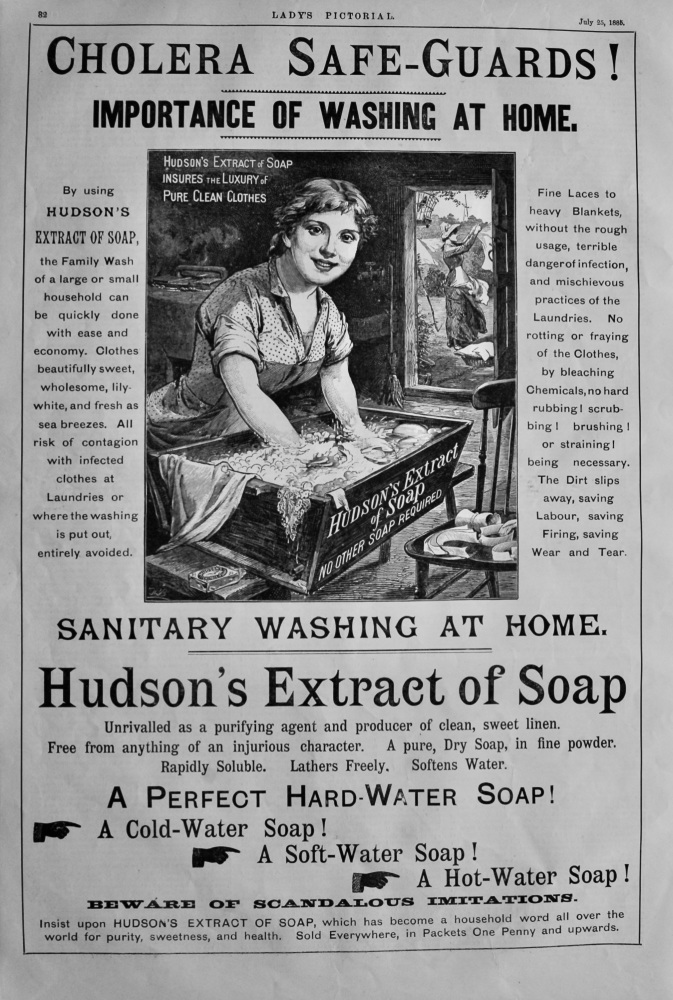 Hudson's Extract of Soap.  1885.