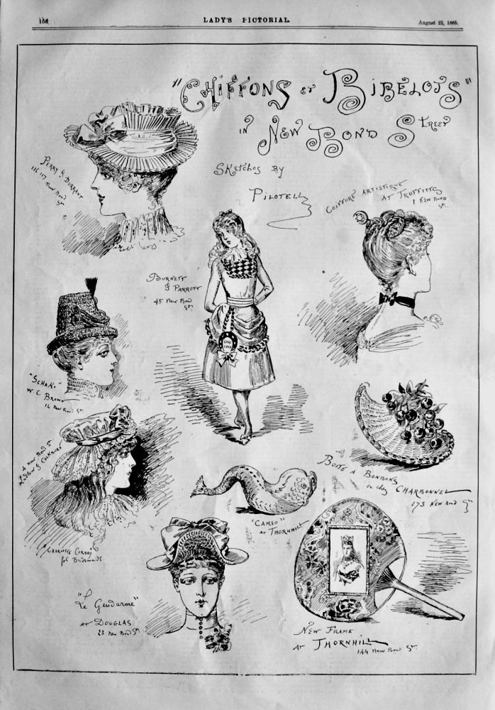 "Chiffons et Bibelots" in New Bond Street.  1885.