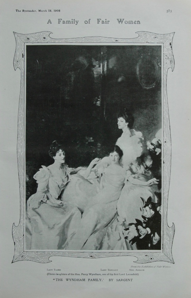 A Family of Fair Women.  (The Three Daughters of the Hon. Percy Wyndham.)