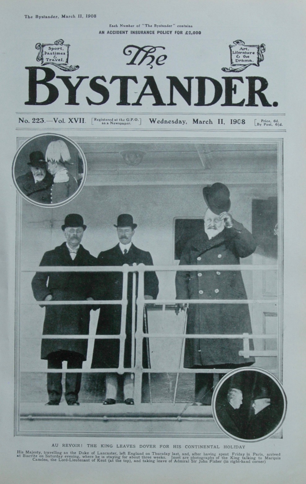 Title Page, The Bystander March 11, 1908