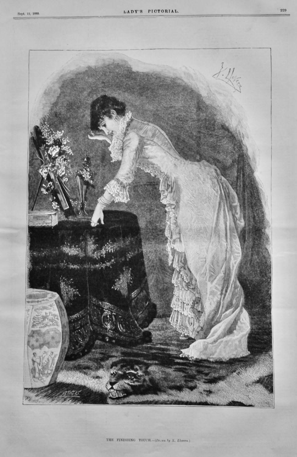 The Finishing Touch.- (Drawn by X. Llovera.)  1885.