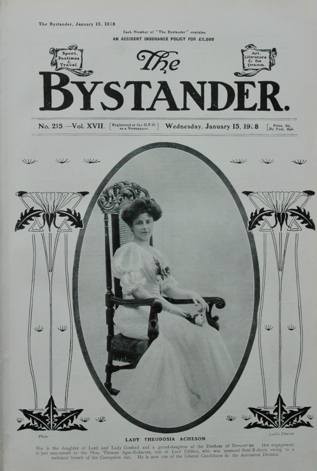 The Bystander - Title Page - Lady Acheson