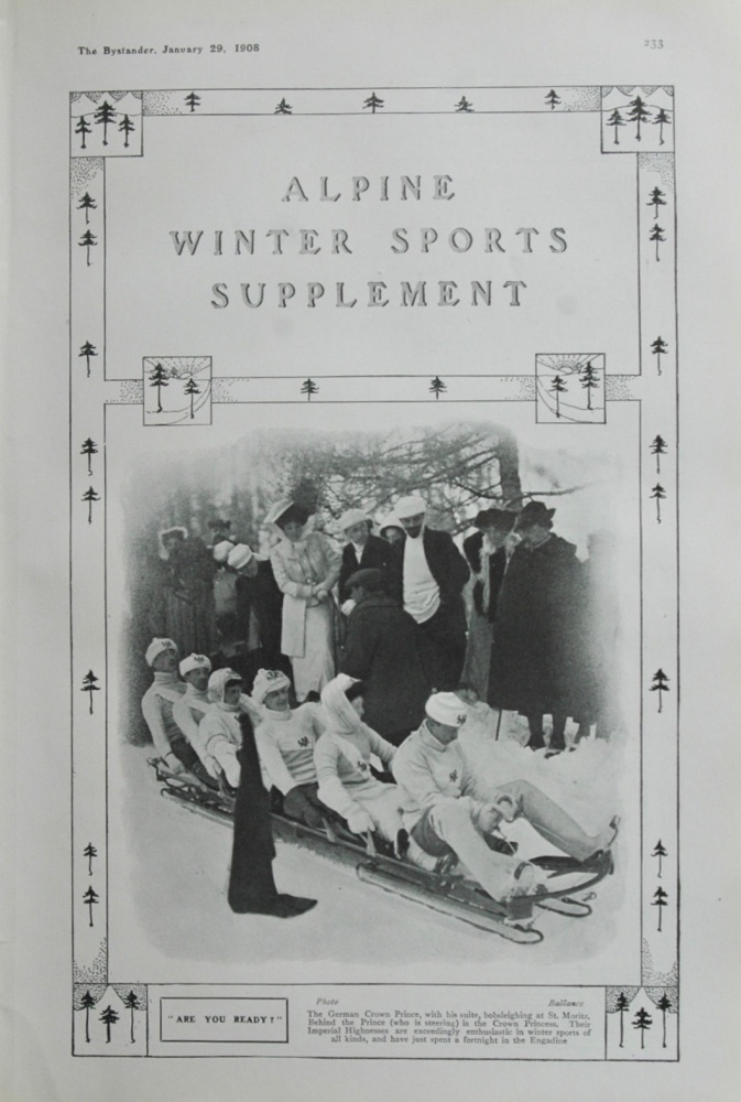 Alpine Winter Sports Supplement. 1908.