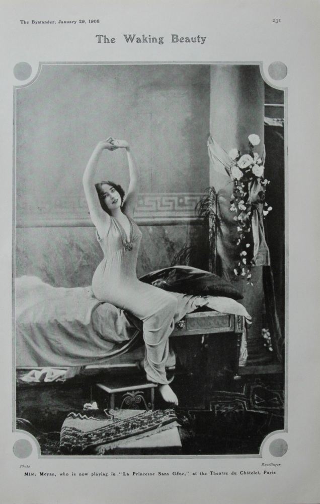 The Waking Beauty : Mlle. Meyan, at the Theatre du Chatelet, Paris. 1908