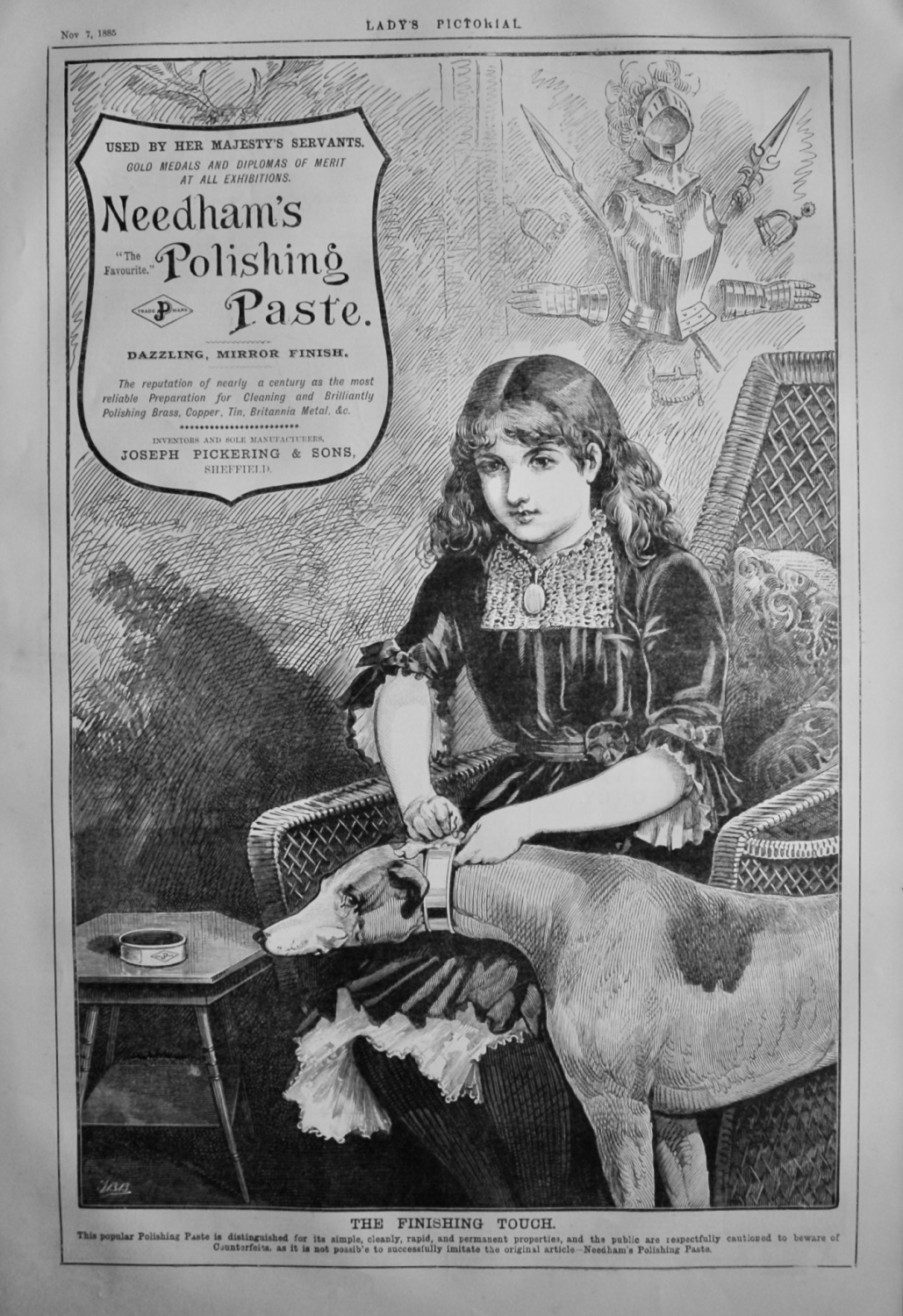 Needham's Polishing Paste.  1885.