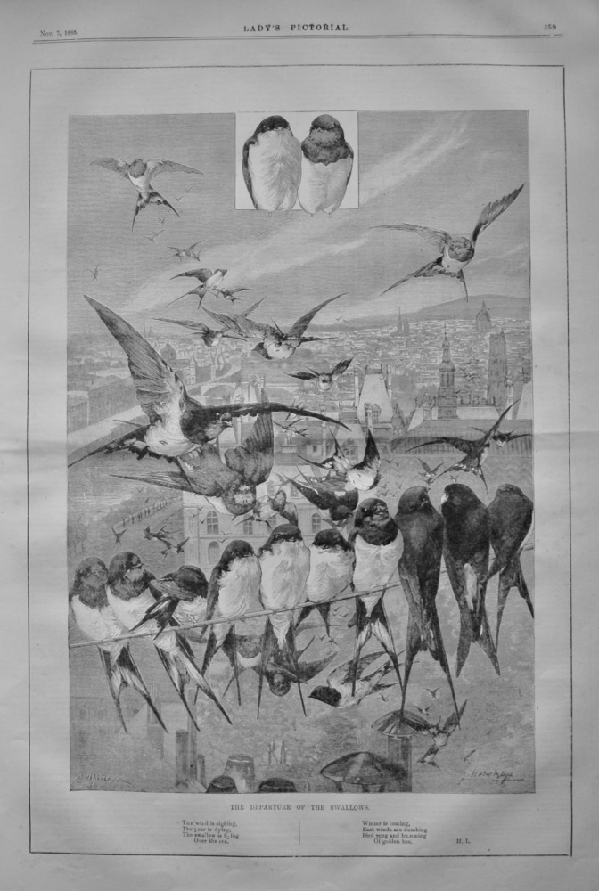 The Departure of the Swallows.  1885.
