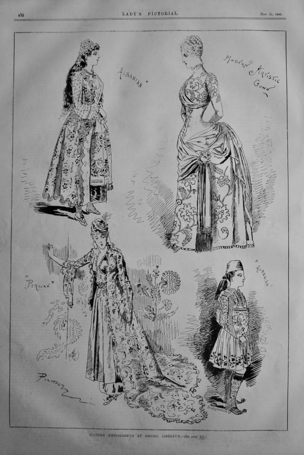 Eastern Embroideries at Messrs. Liberty's.  1885.