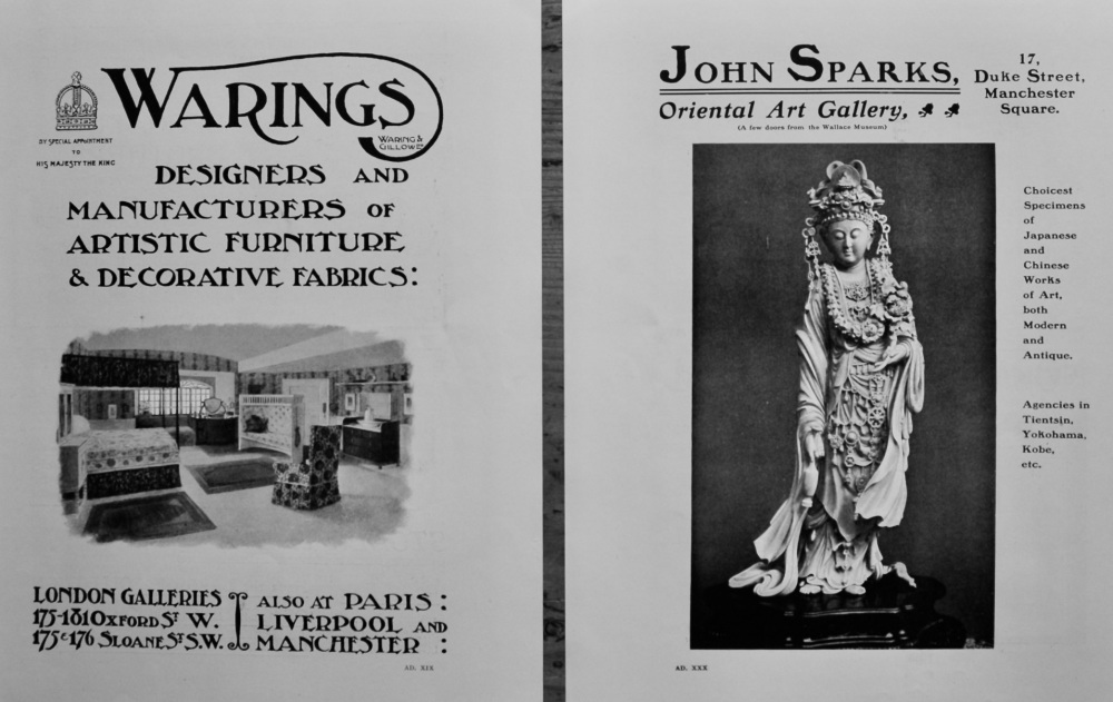 John Sparks,  Oriental Art Gallery.  &.  Waring & Gillow Ltd.  1902.