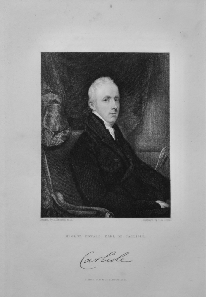 George Howard, Earl of Carlisle.  1831.