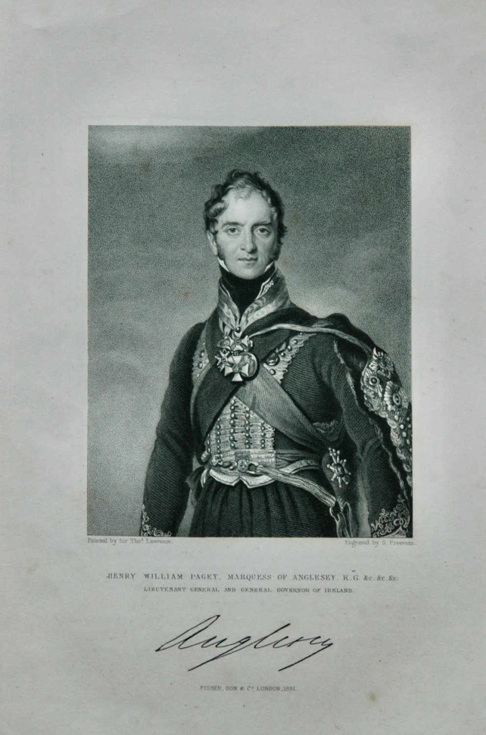 Henry William Paget, Marquess of Anglesey. K.G. &c.  Lieutenant General and