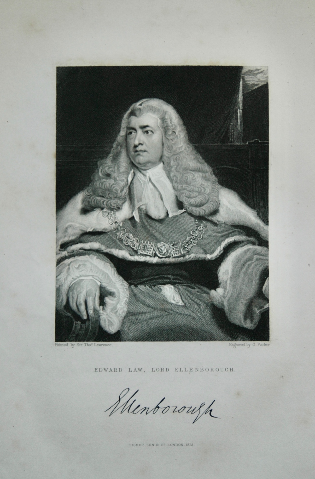 Edward Law, Lord Ellenborough. 1831.