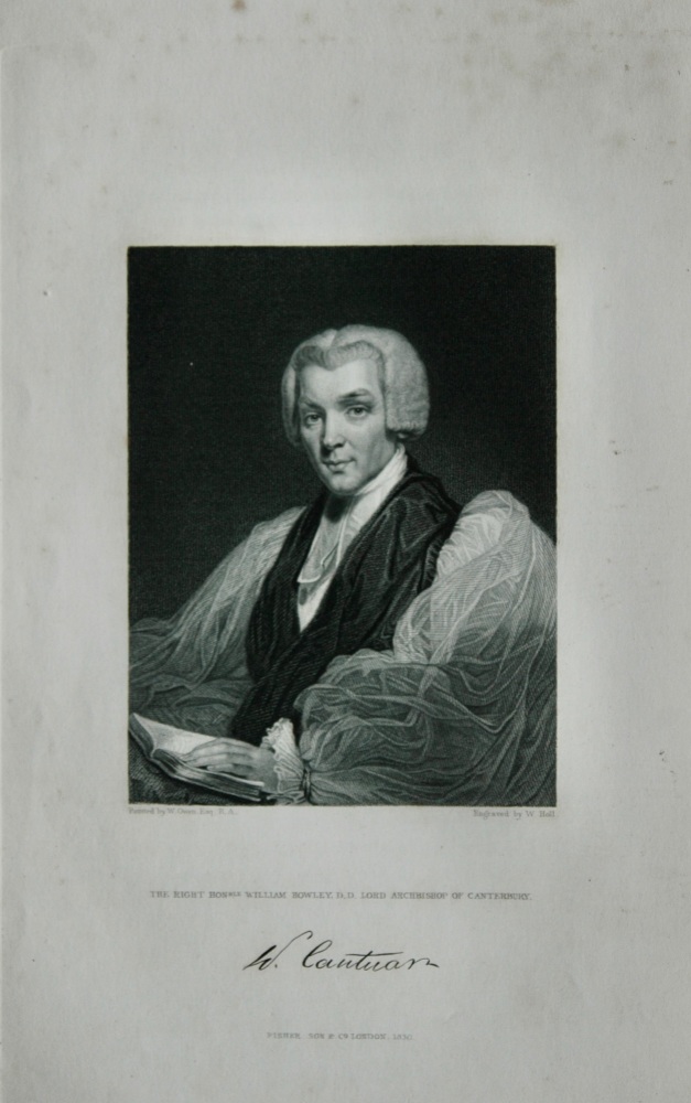 The Right Hon. William Howley.  D.D. Lord Archbishop of Canterbury.  1831.