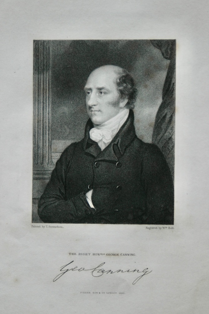The Right Hon George Canning.   1831.