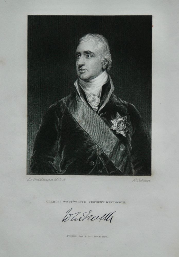 Charles Whitworth, Viscount Whitworth.  1831.