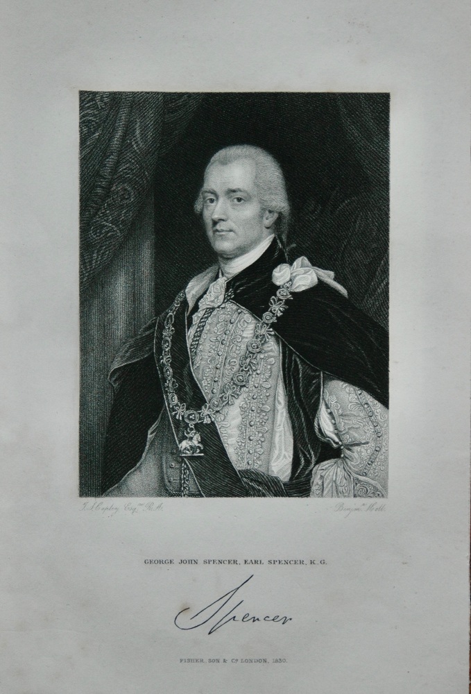 George John Spencer, Earl Spencer, K.G.  1831.