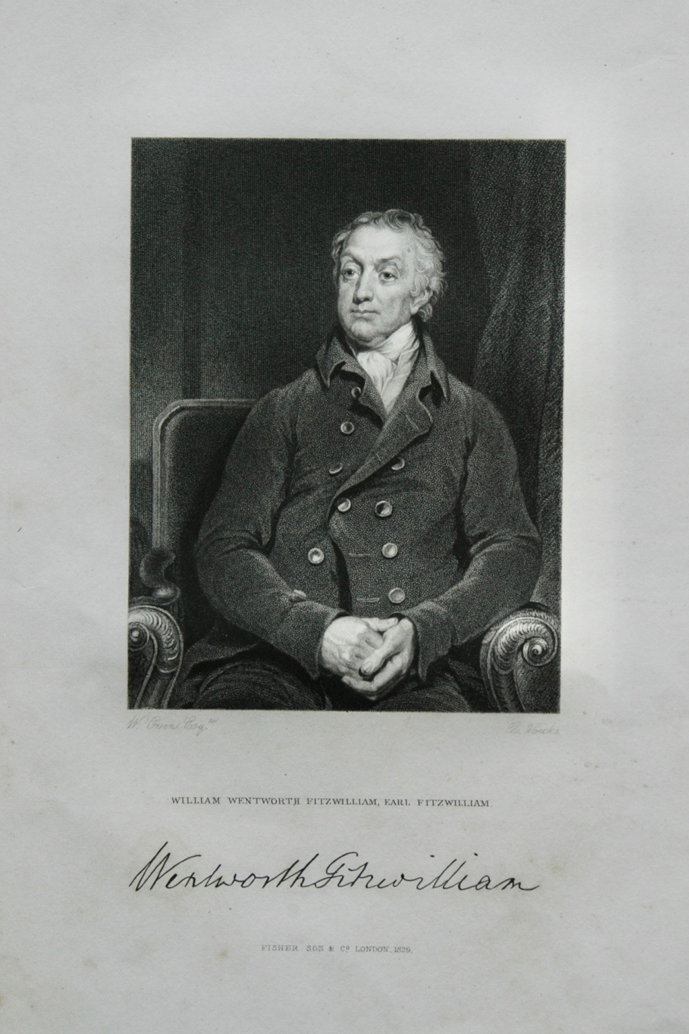 William Wentworth Fitzwiliam, Earl Fitzwilliam.  1830.