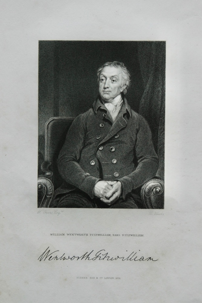 William Wentworth Fitzwilliam, Earl Fitzwilliam.  1830.