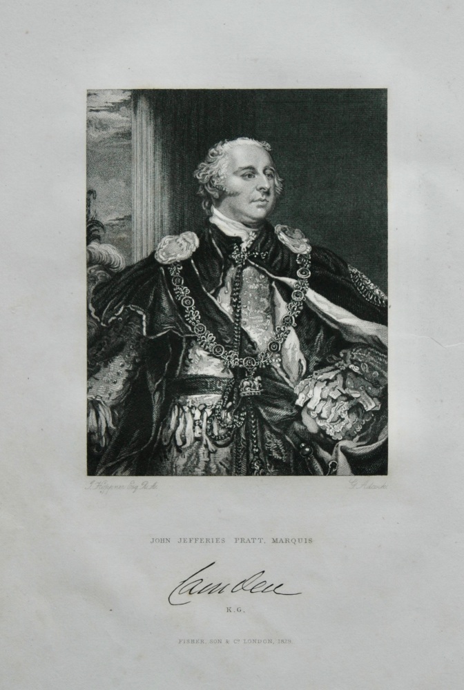 John Jefferies Pratt, Marquis Camden.  1830.