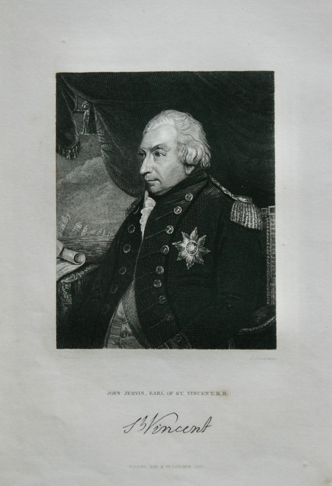 John Jervis, Earl of St. Vincent,  K.B.  1830.