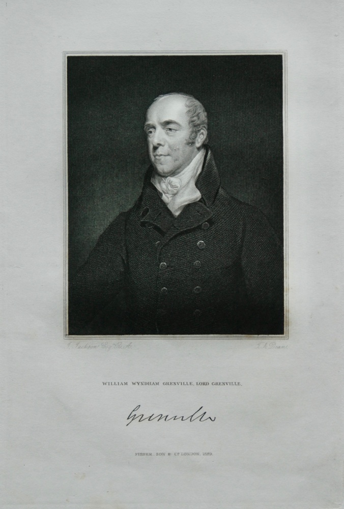 William Wyndham Grenville, Lord Grenville.  1830.