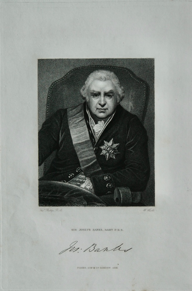Sir Joseph Banks, Bart. P.R.S.  1830.