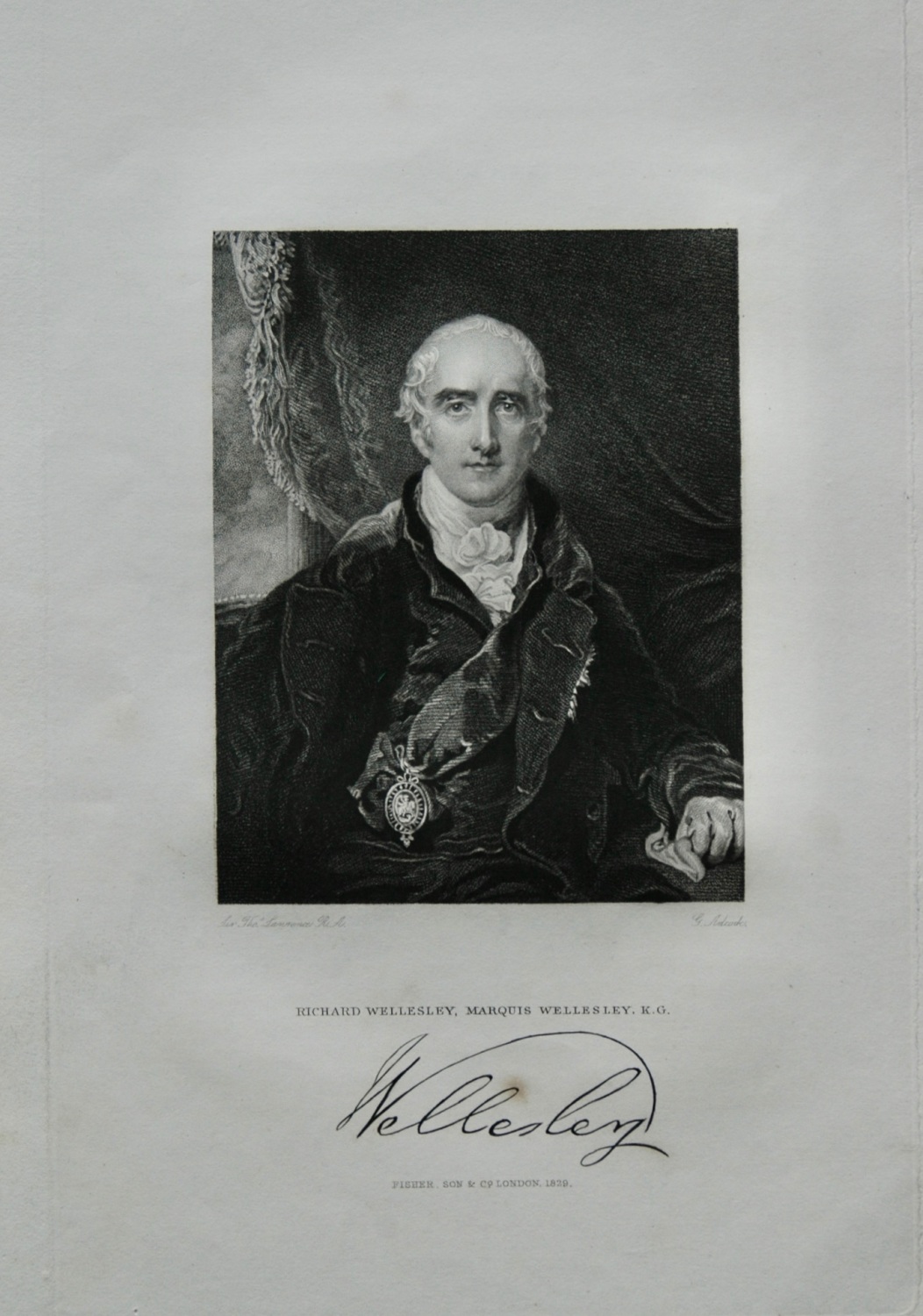 Richard Wellesley, Marquis Wellesley, K.G.  1830.