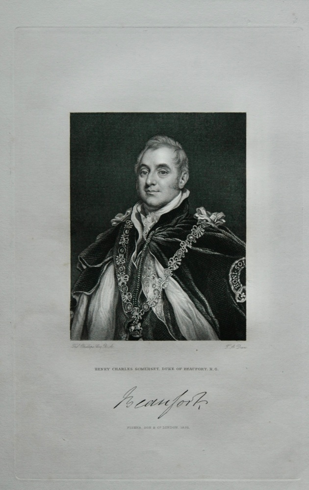 Henry Charles Somerset, Duke of Beaufort, K.G.  1830.