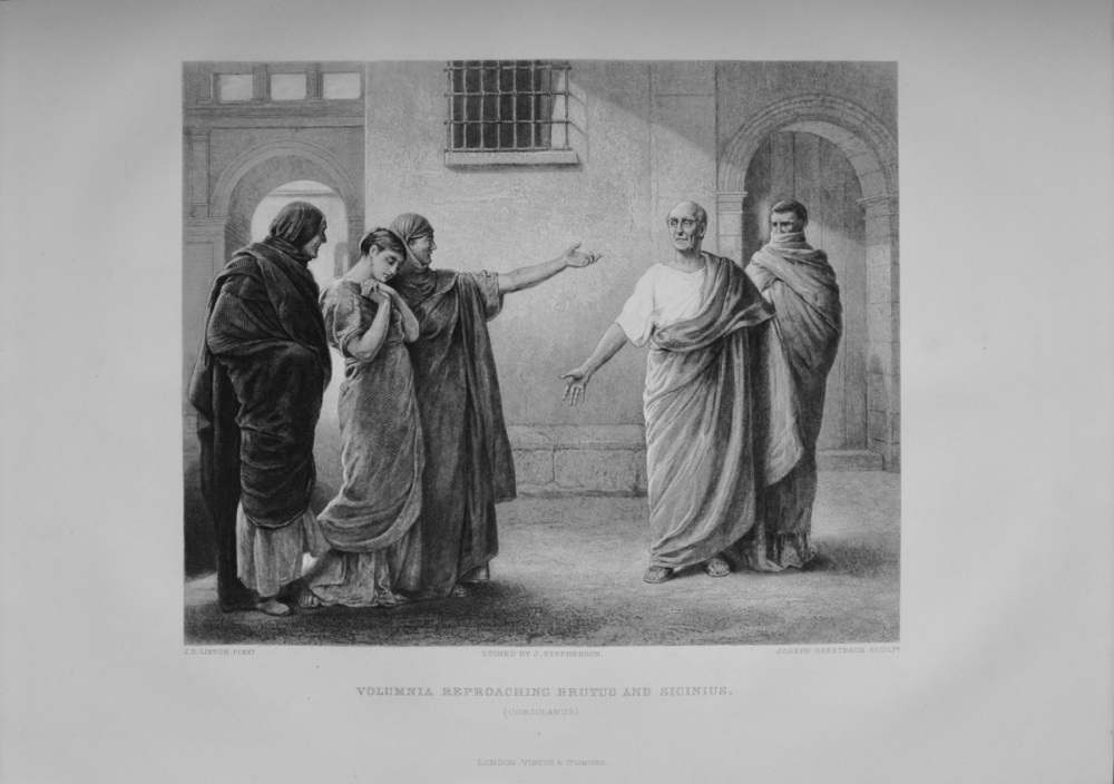 Volumnia reproaching Brutus and Sicinius