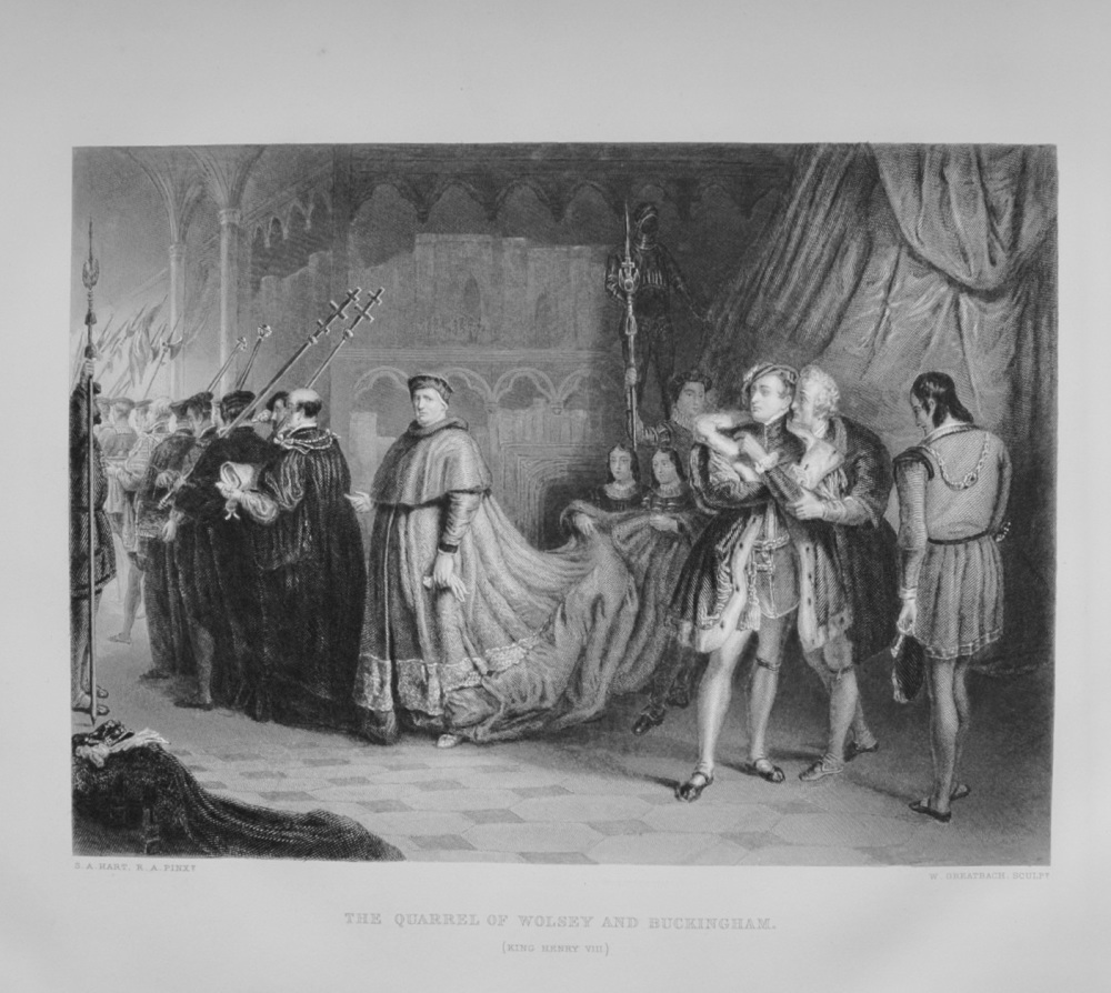 The Quarrel of Wolsey and Buckingham. (King Henry VIII.)